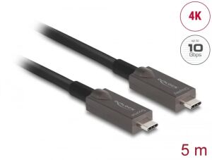 DELOCK Aktives Optisches USB-C Video Daten PD Kabel 5 m