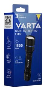 Varta Night Cutter Pro F30R Schwarz Taschenlampe LED