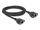 DELOCK Verlängerungskabel S/FTP RJ45 BU -> BU Cat6A 2.00m sw
