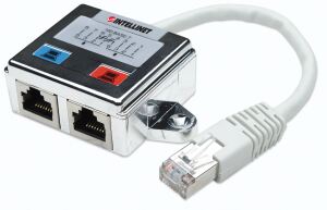 Intellinet 2-Port Cat5-Anschlussteiler, doppelt geschirmt, Zum Aufsplitten eines RJ45-Netzwerkkabels