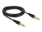 DELOCK Klinkenkabel 3.5mm 3Pin St > St 3.0m schwarz