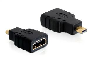 DeLOCK HDMI micro D/HDMI A HDMI mirco D Schwarz