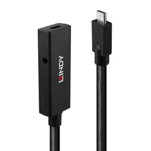 Lindy 43364 USB Kabel USB 3.2 Gen 2 (3.1 Gen 2) 5 m USB C 10 Gbit/s Schwarz