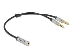 DeLOCK Headset Adapter 1 x 3,5 mm 4 Pin Klinkenbuchse zu...