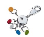 TROIKA PATENT/Colour Schlüsselring Mehrfarbig, Silber