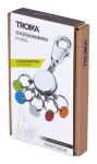 TROIKA PATENT/Colour Schlüsselring Mehrfarbig, Silber