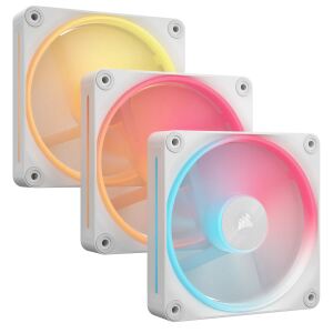 Corsair iCUE LINK LX120-R RGB Computergehäuse Ventilator 12 cm Weiß 3 Stück(e)