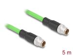 DELOCK M12 Kabel X-kodiert 8 Pin St. zu St. PUR(TPU) 5 m