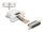 DELOCK Adapter D-Sub25> D-Sub25 St/Bu Montagesatz weiß