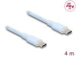DELOCK USB 2.0 Kabel USB Typ-C St > St PD 3.0 60W 4m blau