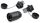 Alcasa IC06-R102 Drahtverbinder RJ45 Schwarz