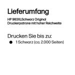 HP 963XLSchwarz Original Druckerpatrone mit hoher Reichweite