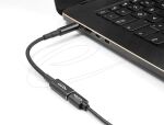 DeLOCK Adapterkabel für Notebook Ladekabel USB Type-C Buchse zu HP 4,5 x 3,0 mm Stecker 90° gewinkelt 15 cm