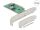 DeLOCK PCI Express 4.0 x8 Karte zu 2 x intern SFF-8654 4i NVMe - Bifurcation - Low Profile Formfaktor