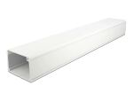 DELOCK Kabelkanal mit Deckel selbstklebend 83x54mm, 1m weiß