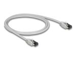 DELOCK RJ45 Netzwerkkabel Cat.8.1S/FTP 1m bis 40Gbps Grau