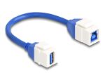 DELOCK Keystone Kabel Typ A Bu/Typ B Bu 90°gewinkelt...