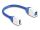 DELOCK Keystone Kabel Typ A Bu/Typ B Bu 90°gewinkelt blau