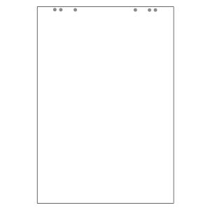 LANDRE Flipchartblock Recycling 65x98 cm 20 Blatt 80 g/qm