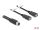 DELOCK M12 Kabel A-kodiert 8 Pin Bu zu 2 x USB 2.0 Bu 3m sw