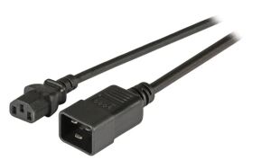 EFB Elektronik EK531.1,8V2 Stromkabel Schwarz 1,8 m C20-Koppler C13-Koppler