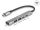 Delock 4 Port Slim USB Type-C HUB mit 1x USB 10 Gbps Typ-A