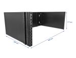 DELOCK 19" Wandhalterung 4 HE faltbar schwarz