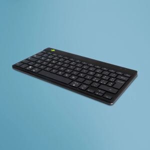 R-Go Tools Ergonomische Tastatur R-Go Compact Break, kompakte Tastatur mit Pausensoftware, QWERTY (IT), Bluetooth, Schwarz