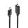 Lindy 36921 Videokabel-Adapter 1 m DisplayPort HDMI Typ A (Standard) Schwarz