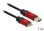 USB3.0 Kabel Delock A -> Micro-B StSt 1.00m Premium