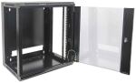 Intellinet 19" Wandverteiler, 15 HE, 770 (H) x 570 (B) x 600 (T) mm, Flatpack, schwarz