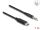 DeLOCK Audio Stereo Kabel USB Type-C Stecker zu Klinkenstecker 3,5 mm 3 Pin 1 m schwarz