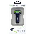 RealPower 257636 Ladegerät für Mobilgeräte Universal Schwarz, Grün Zigarettenanzünder Auto