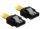 DELOCK SATA-Kabel SATA -> SATA St/St 0.20m gelb Clips