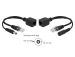 DELOCK Passives PoE Adapter Set RJ45 DC 5,5 x 2,5 mm
