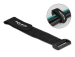 DELOCK Klett-KBI mit Schlaufe L 190 x B 25 mm 5 Stk schwarz