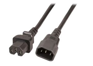 EFB Elektronik EK585.1V2 Stromkabel Schwarz 1 m IEC C14 IEC C15
