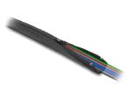 DELOCK Geflechtschlauch mit Reißverschluss 5 m x 50 mm schw