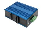 Digitus 8 Port Fast Ethernet Netzwerk PoE Switch, Industrial, Unmanaged, 1 SFP Uplink