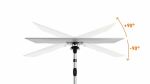 Durable 509423 Flachbildschirm-Tischhalterung 68,6 cm (27") Wand Silber