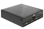 DELOCK Wechselrahmen 1x 5,25" Slim Laufw. + 2x 2.5" SATA HDD
