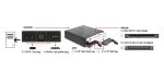 DELOCK Wechselrahmen 1x 5,25" Slim Laufw. + 2x 2.5" SATA HDD