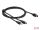 DeLOCK PoweredUSB Kabel Stecker 24 V zu USB Typ-A Stecker + Mini-DIN 3 Pin Stecker 2 m für POS Drucker und Terminals