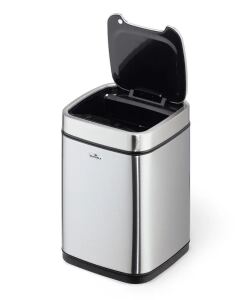 Durable NO TOUCH 6L Rechteckig Edelstahl Silber, Schwarz