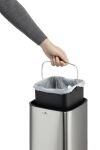 Durable NO TOUCH 6L Rechteckig Edelstahl Silber, Schwarz