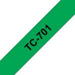 Brother TC-701 Etiketten erstellendes Band Schwarz auf...