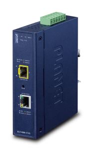 PLANET Industrial 1-Port Netzwerk Medienkonverter Eingebaut Blau