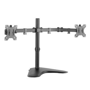 LogiLink BP0045 Flachbildschirm-Tischhalterung 81,3 cm (32") Tisch/Bank Schwarz, Edelstahl