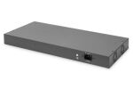 Digitus 16-Port Fast Ethernet PoE Switch, 19 Zoll, Unmanaged, 2 Uplinks