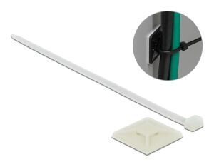 DELOCK Befestigungssockel 40 x 40 mm mit Kabelbinder